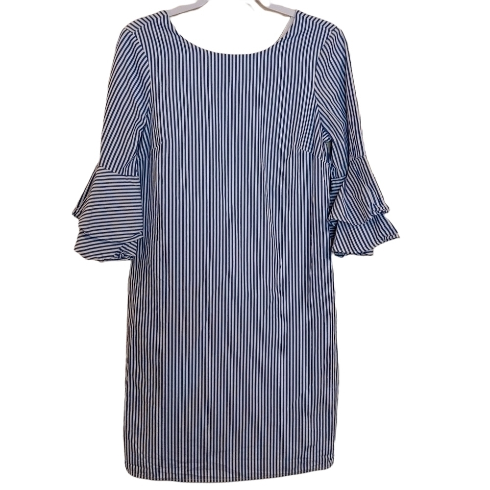 NINE WEST LADIES BELL SLEEVE MIDI DRESS- 4